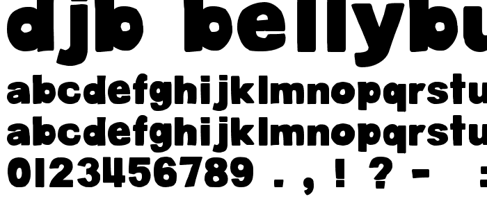 DJB BellyButton-Innie Bold font